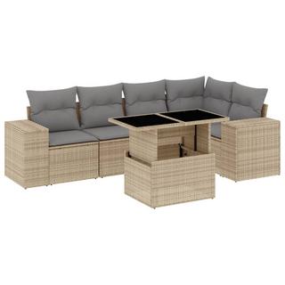 VidaXL set divano da giardino Polirattan  