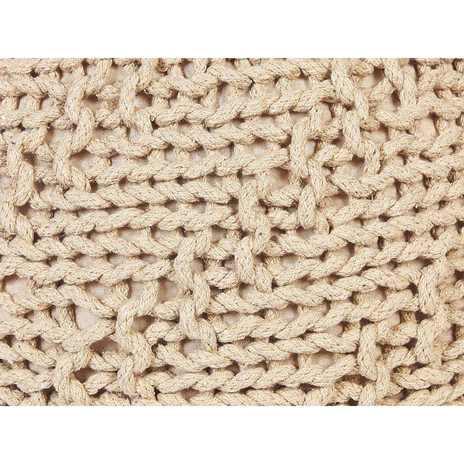 Beliani Pouf en Cotone Boho PRIENE  