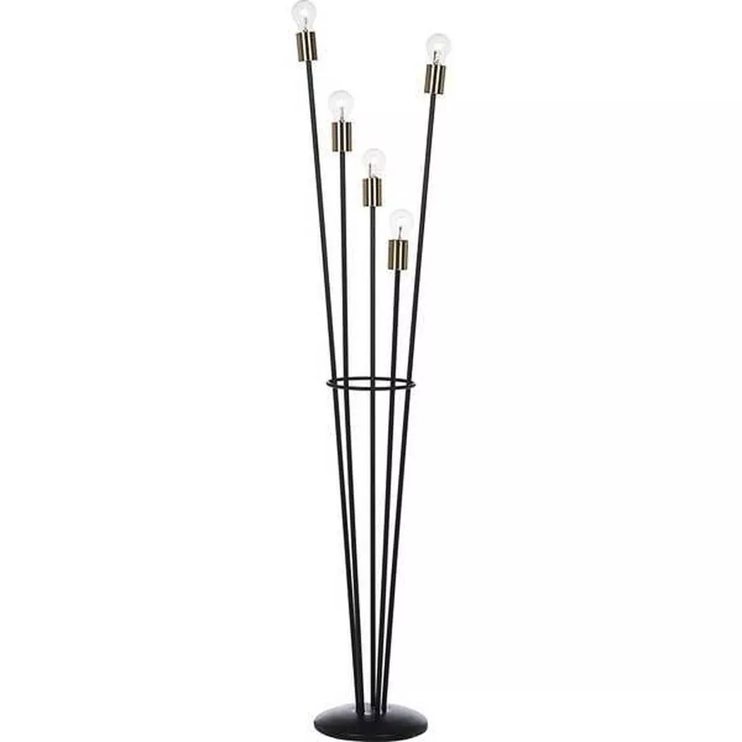 mutoni – Stehlampe Fackel Höhe 155, One Size, Schwarz
