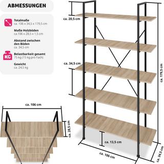 Tectake Regal Glasgow 106x34,5x179,5cm  