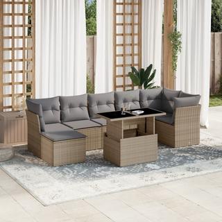 VidaXL set divano da giardino Polirattan  