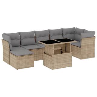 VidaXL set divano da giardino Polirattan  