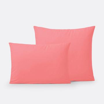 Taie d'oreiller unie coton