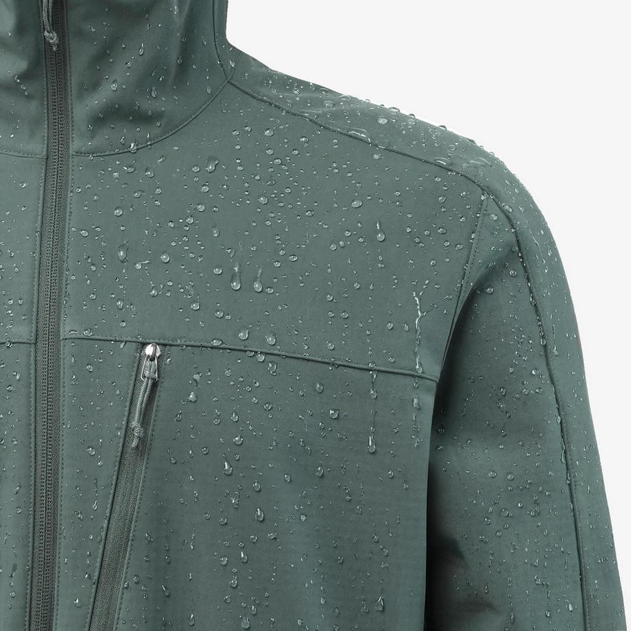 QUECHUA  Veste de trek coupe-vent softshell homme MT500 vert fumé 