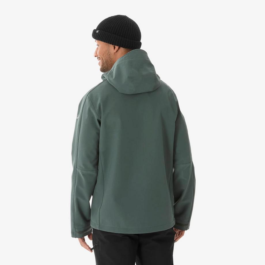 QUECHUA  Veste de trek coupe-vent softshell homme MT500 vert fumé 