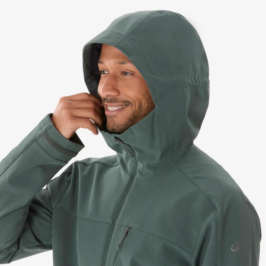QUECHUA  Veste de trek coupe-vent softshell homme MT500 vert fumé 
