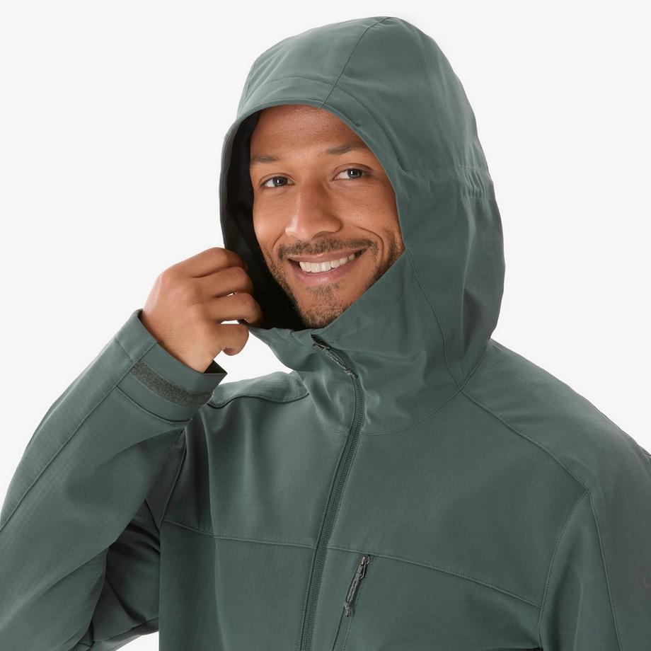 QUECHUA  Veste de trek coupe-vent softshell homme MT500 vert fumé 