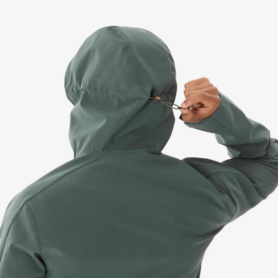 QUECHUA  Veste de trek coupe-vent softshell homme MT500 vert fumé 