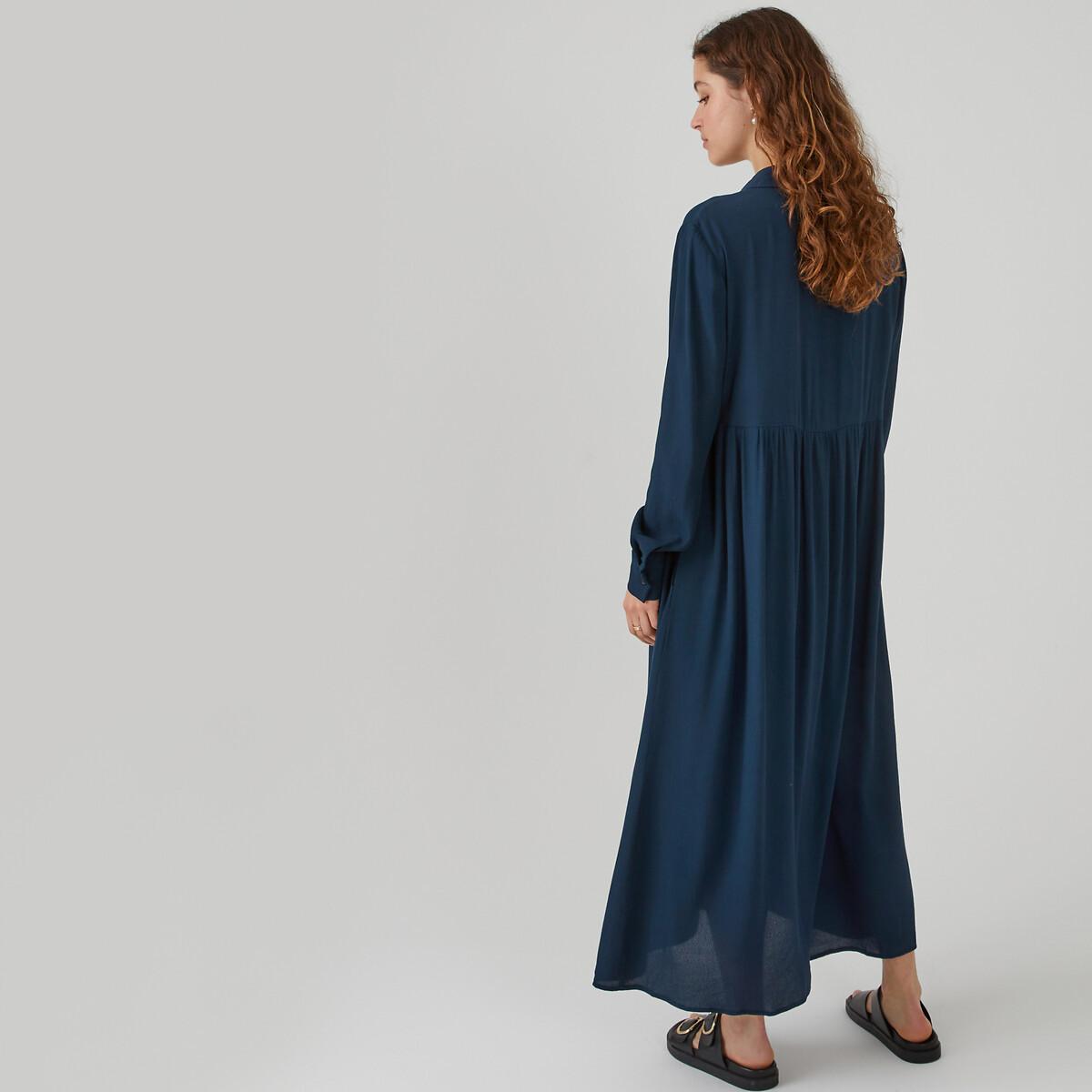 La Redoute Collections  Hemdblusenkleid mit langen Ärmeln 