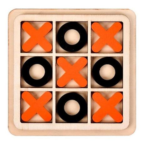 Gameloot  Tic Tac Toe-Spiel aus Holz - Verschiedene Farben 