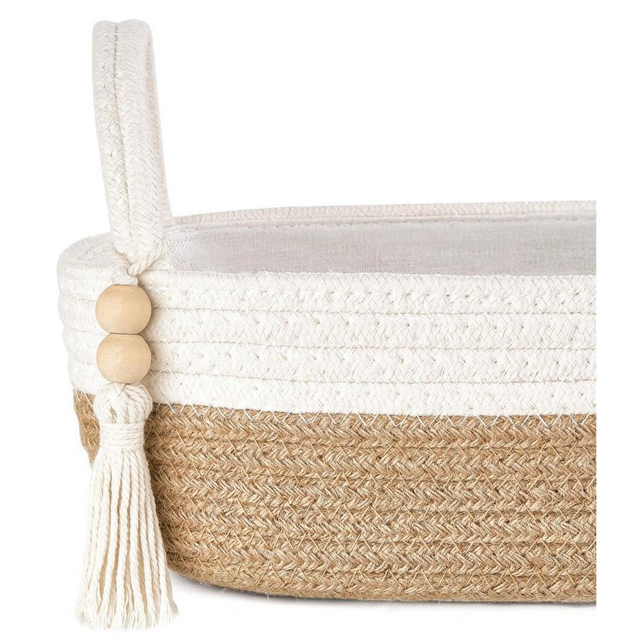 Alopini Kleiner Aufbewahrungskorb für Toilette, Boho Badezimmerdekor  