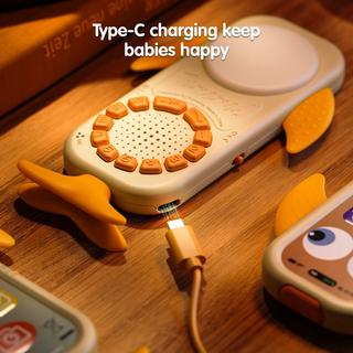 Activity-board  Baby-Spielzeug-Telefon, Wal-Handy-Spielzeug Wiederaufladbare Batterie Kinder Telefon Spielzeug mit Tönen Zahlen und Lichter pädagogische Handy-Spielzeug 