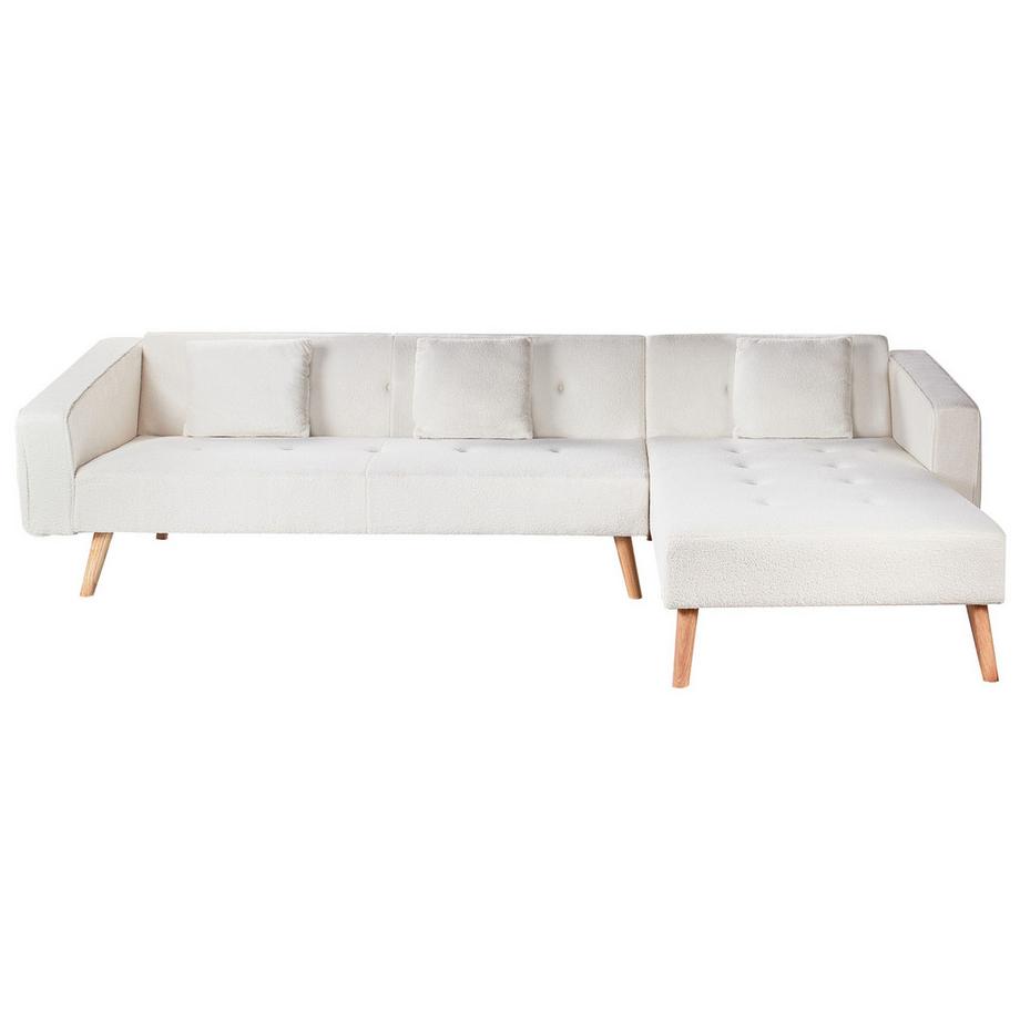 Beliani Canapé d'angle en Bouclé Rétro VADSO  