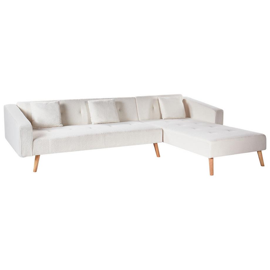 Beliani Canapé d'angle en Bouclé Rétro VADSO  