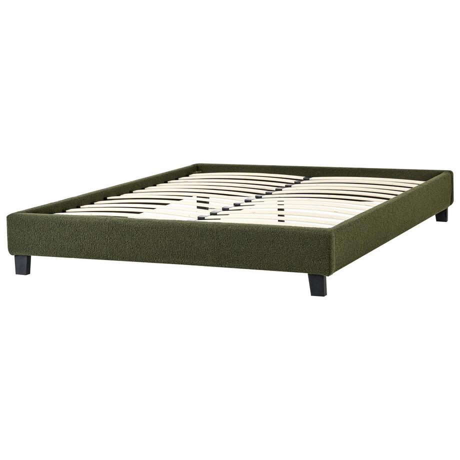 Beliani Letto senza testata en Bouclé Minimalista ROANNE  