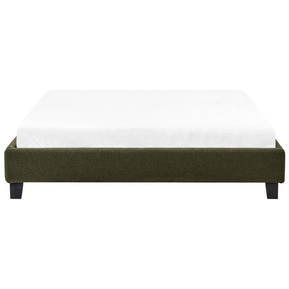 Beliani Letto senza testata en Bouclé Minimalista ROANNE  