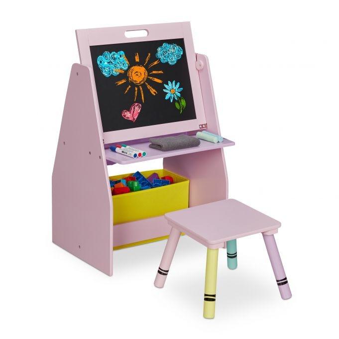 B2X Etagère pour enfants avec tableau noir  