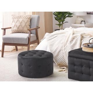 Beliani Pouf en Velours Glamour TAMPA  