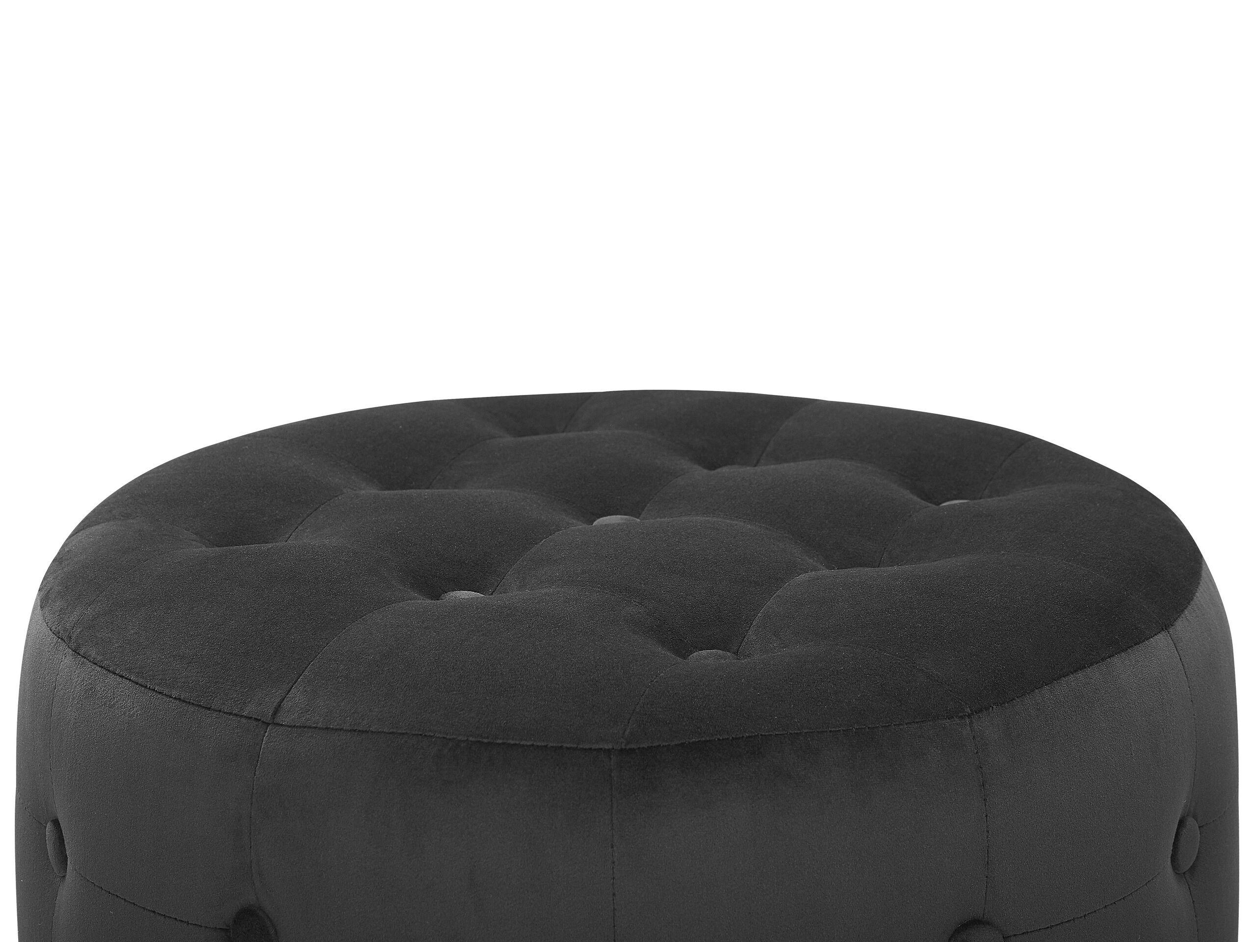 Beliani Pouf en Velours Glamour TAMPA  