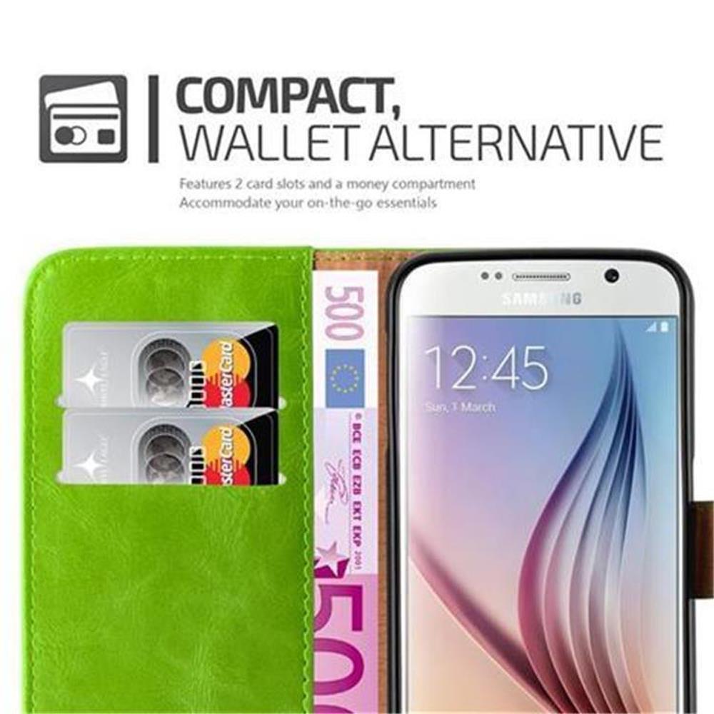 Cadorabo  Hülle für Samsung Galaxy S6 Magnetverschluss, Kartenfach 