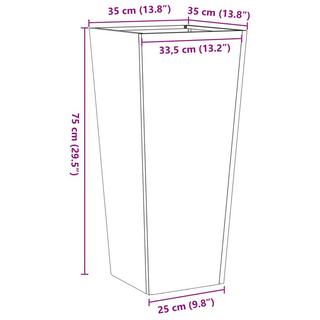 VidaXL Jardinière acier  