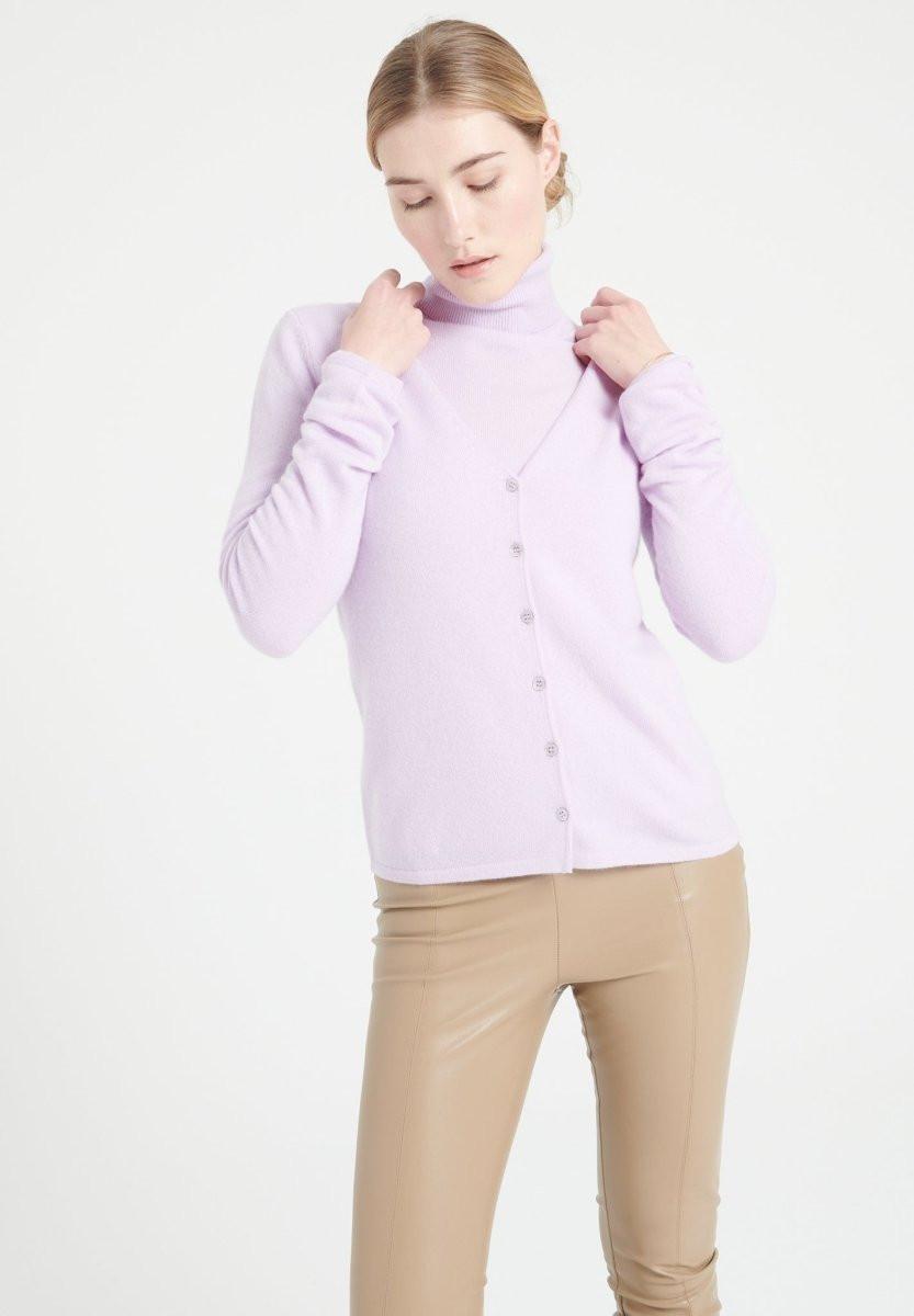 Studio Cashmere8  Cardigan con scollo a V LILLY 7 - 100% cashmere 