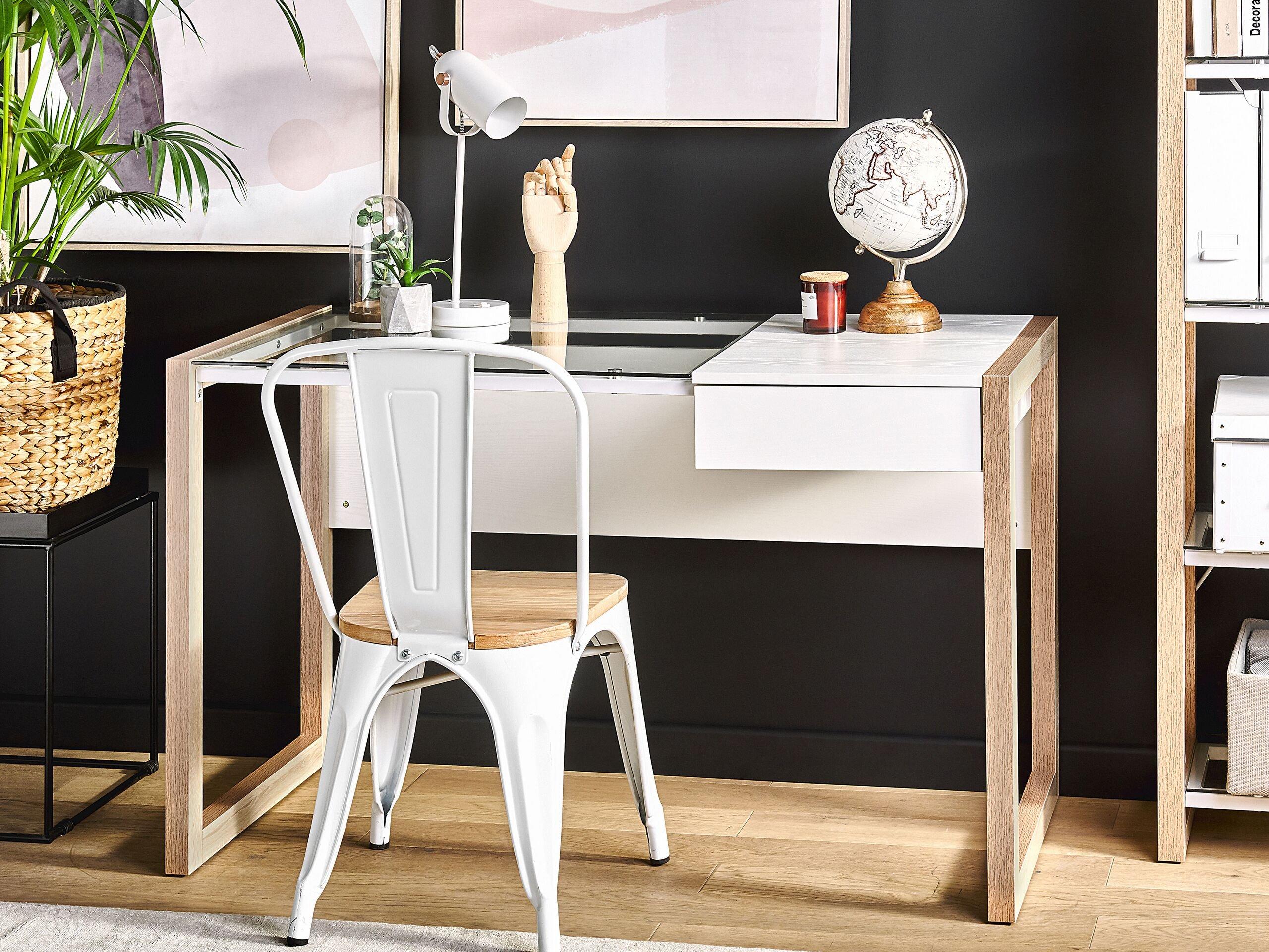 Beliani Table de bureau en Panneau de particules de bois Moderne JENKS  