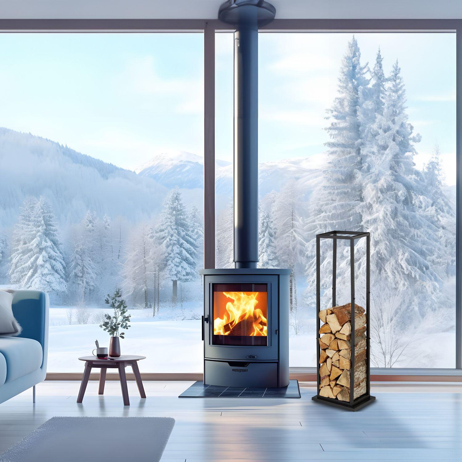 Northio Support en bois en métal haut  