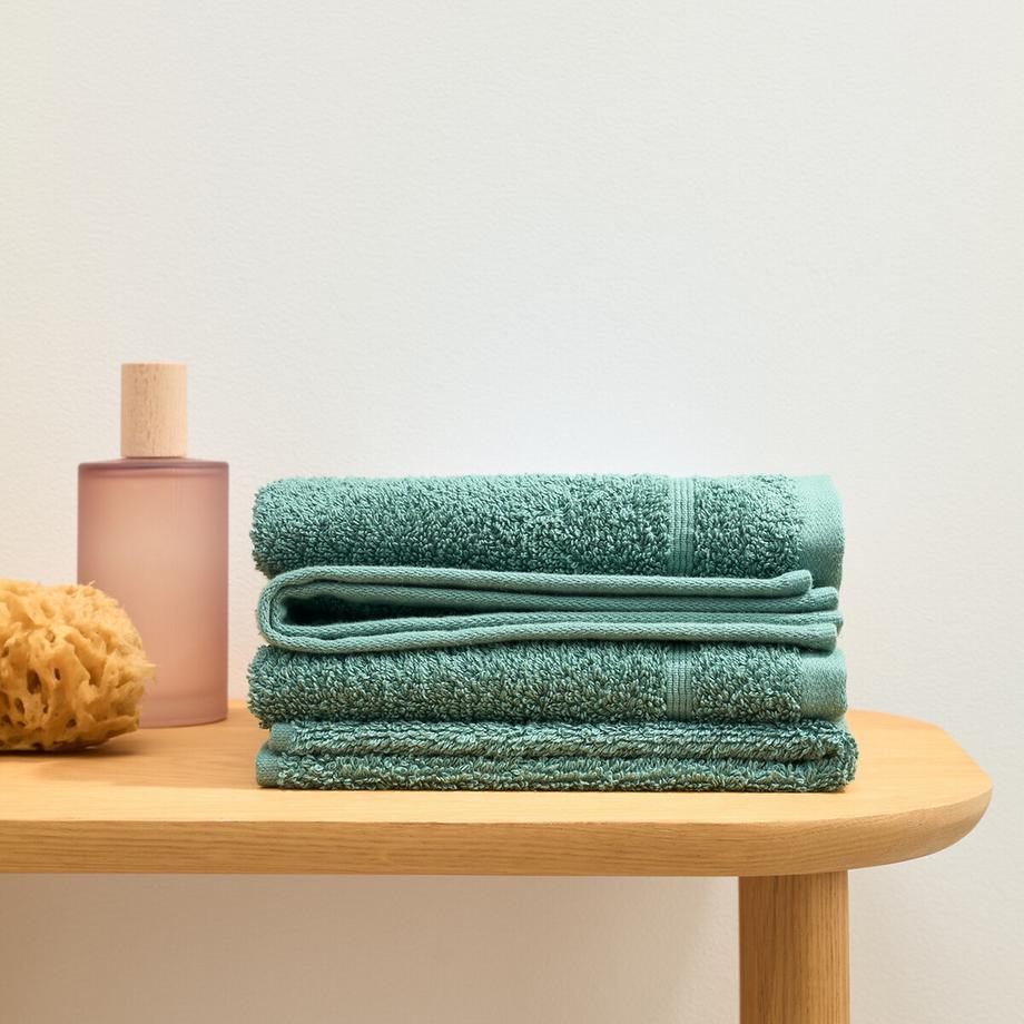 La Redoute Intérieurs Lot 4 serviettes d'invité éponge 600 g/m²  