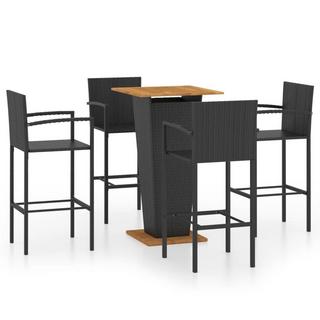 VidaXL Garten-bar set poly-rattan  