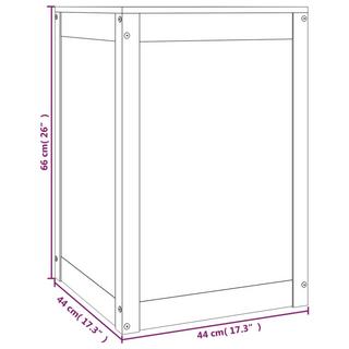 VidaXL  contenitore per bucato Legno di pino 