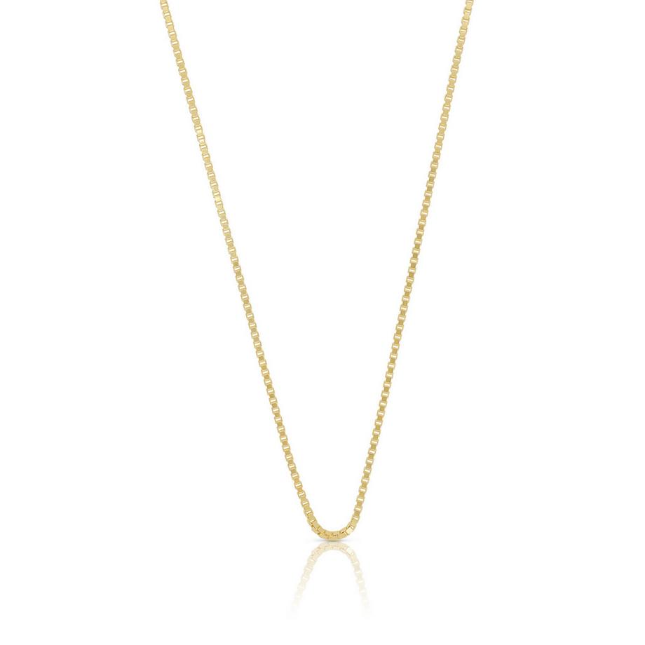 Collier en or jaune chaine vénitienne 585, 1,1mm, 45cm
