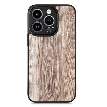 iPhone 15 - Coque avec structure en bois