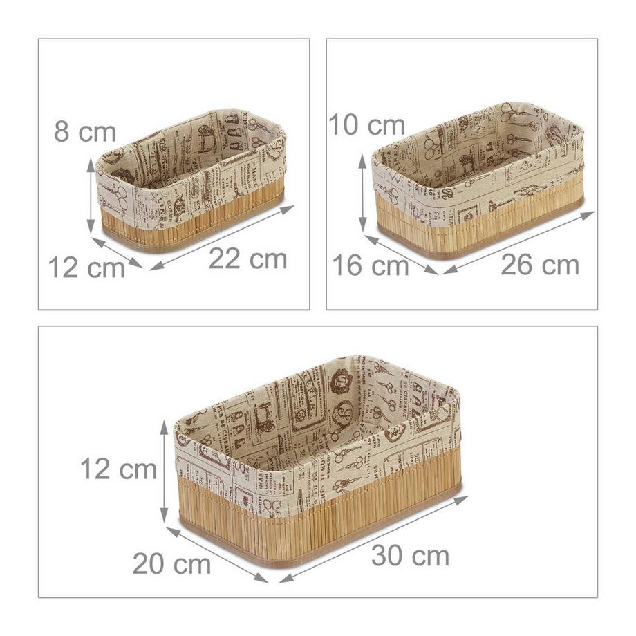 Northio Aufbewahrungskörbe - 3er-Set  