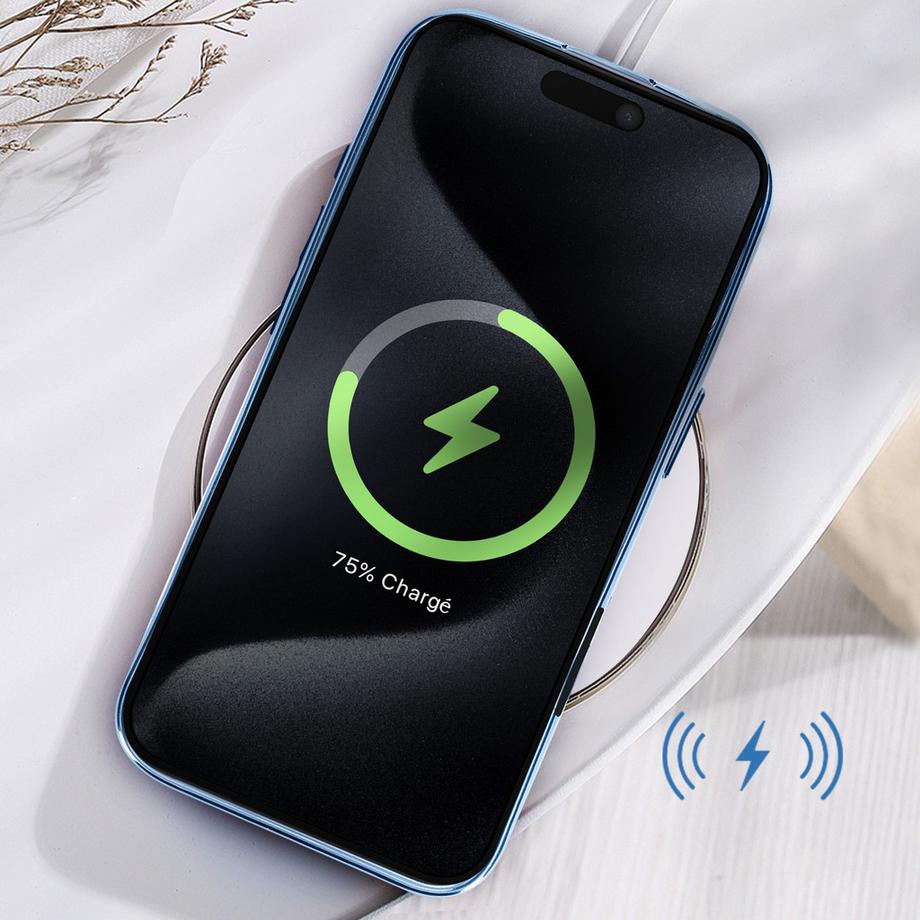 Avizar  Glam Hülle iPhone 16 Pro Blau 