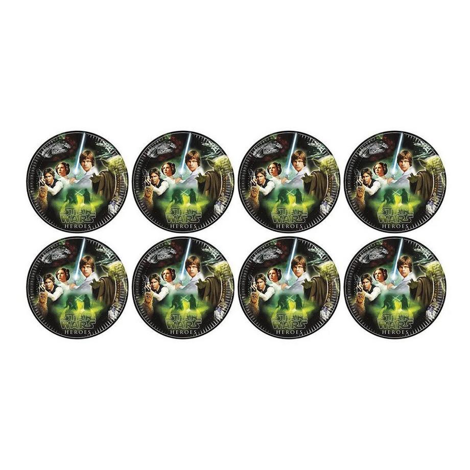 STAR WARS PartyTeller Heroes And Villains, Papier 8erPack  