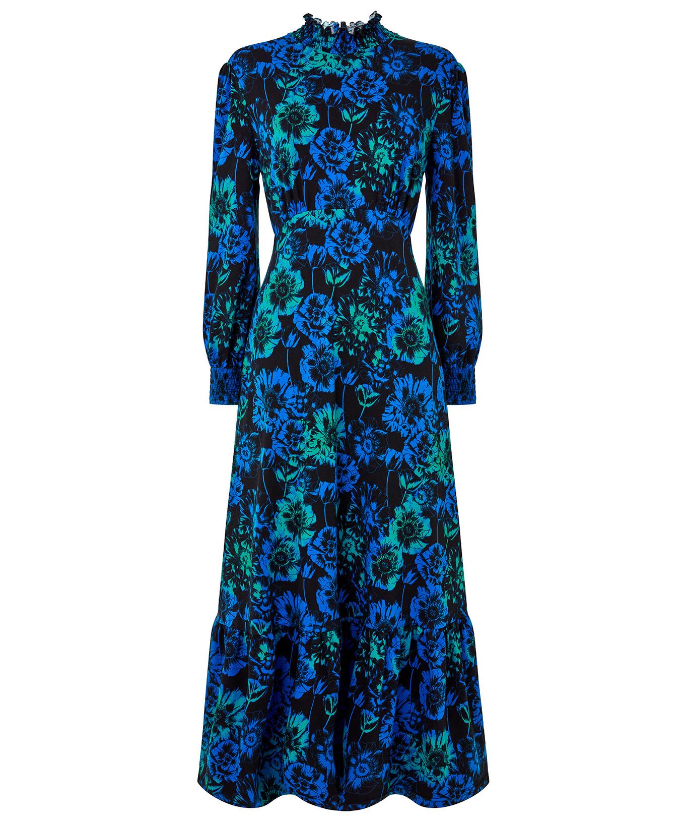 Joe Browns  Robe Midi Florale Rétro Col Montant 