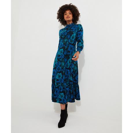 Joe Browns  Robe Midi Florale Rétro Col Montant 