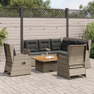 VidaXL set salotti da giardino Polirattan  