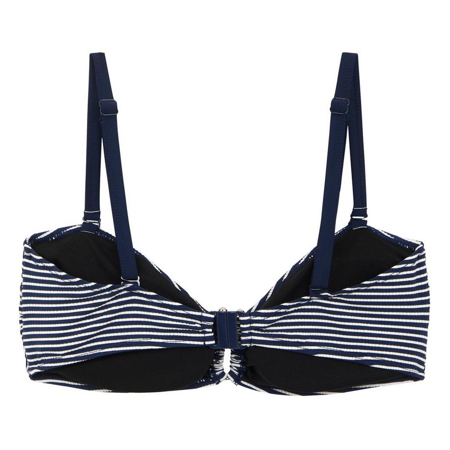 Regatta Aceana III Seersucker Gestreiftes Bikini Oberteil  