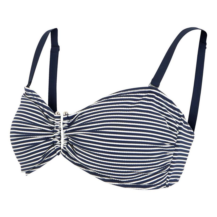 Regatta Aceana III Seersucker Gestreiftes Bikini Oberteil  