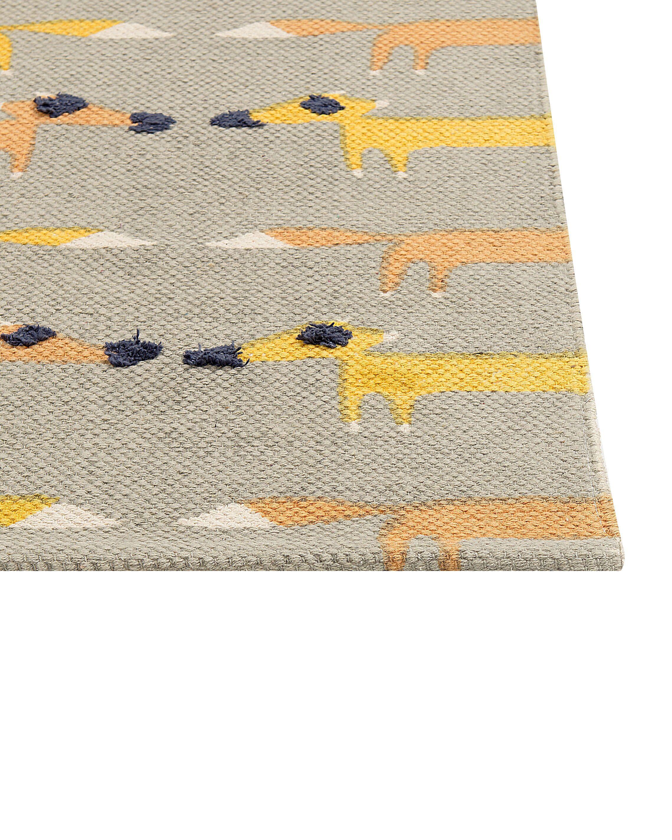 Beliani Tapis enfant en Coton Moderne BANKGO  