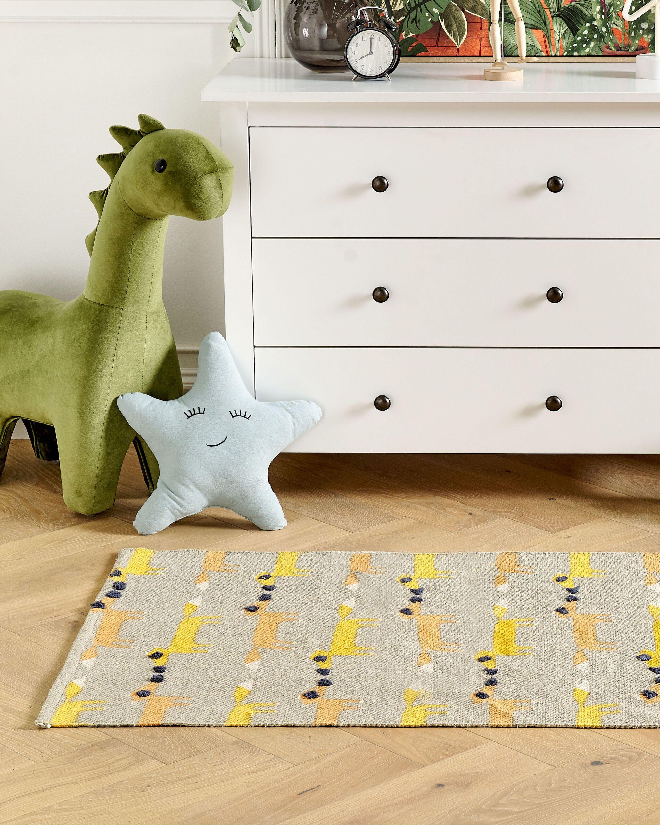 Beliani Tapis enfant en Coton Moderne BANKGO  