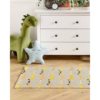 Beliani Tapis enfant en Coton Moderne BANKGO  