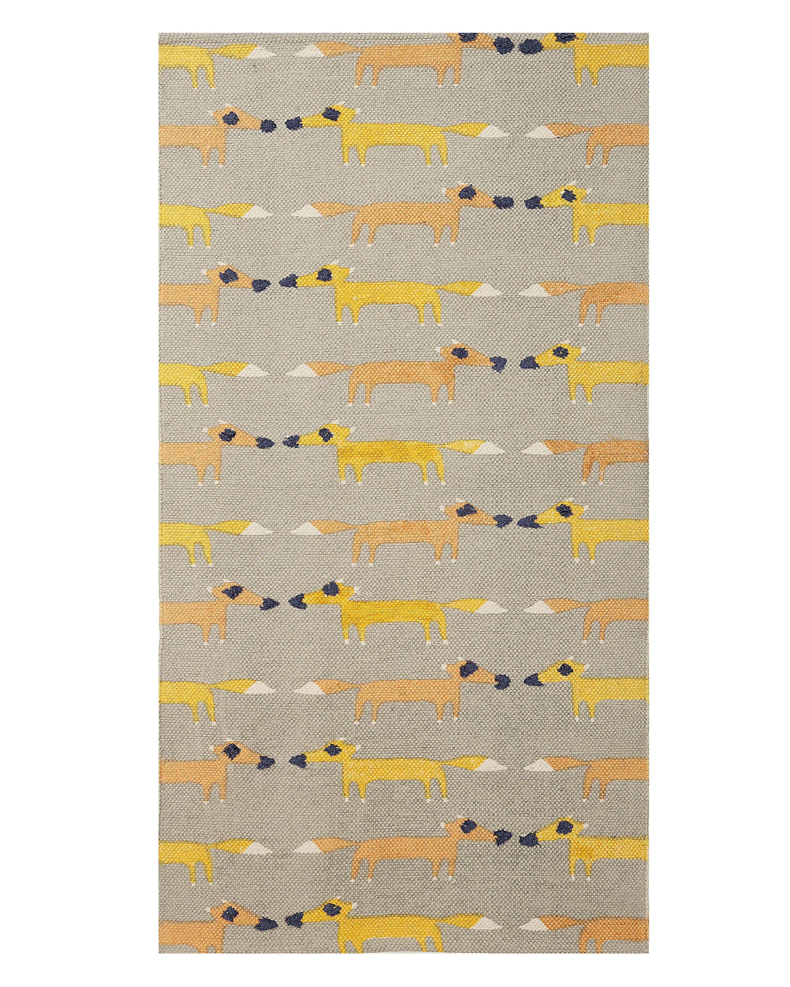 Beliani Tapis enfant en Coton Moderne BANKGO  