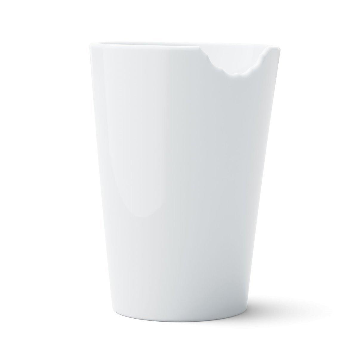 58products 58 Products Tasse avec morsure en blanc 400 ml  