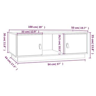 VidaXL Couchtisch kiefernholz  