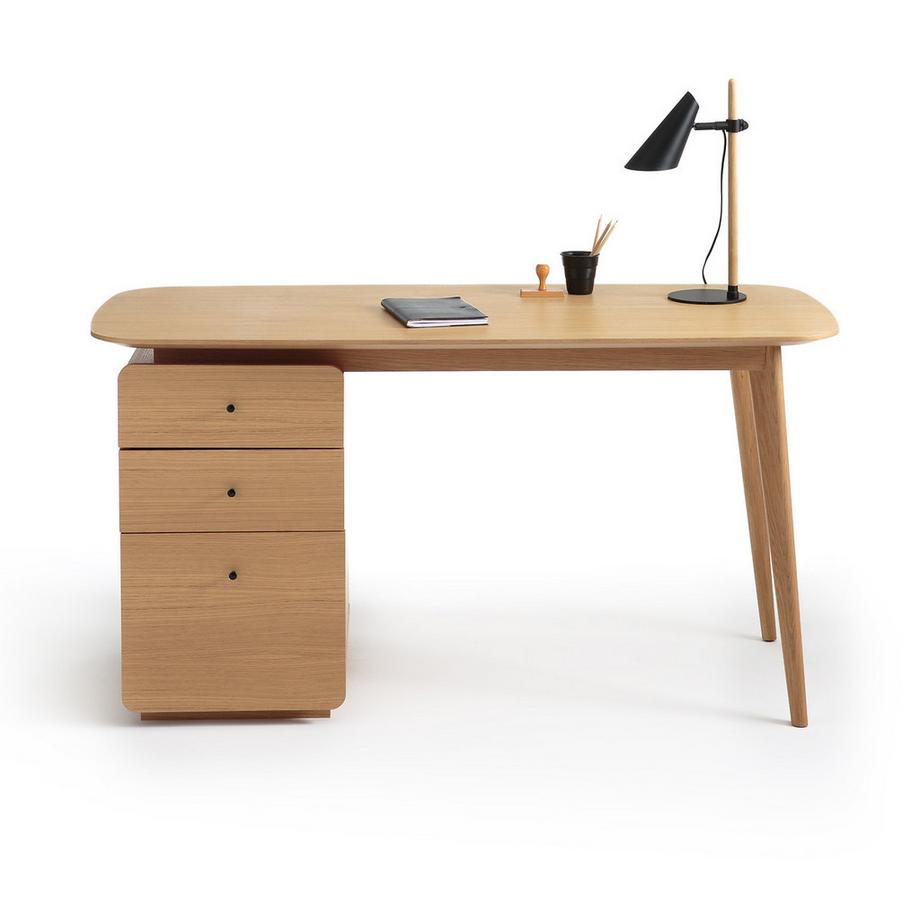 La Redoute Intérieurs Bureau 3 tiroirs BIFACE  