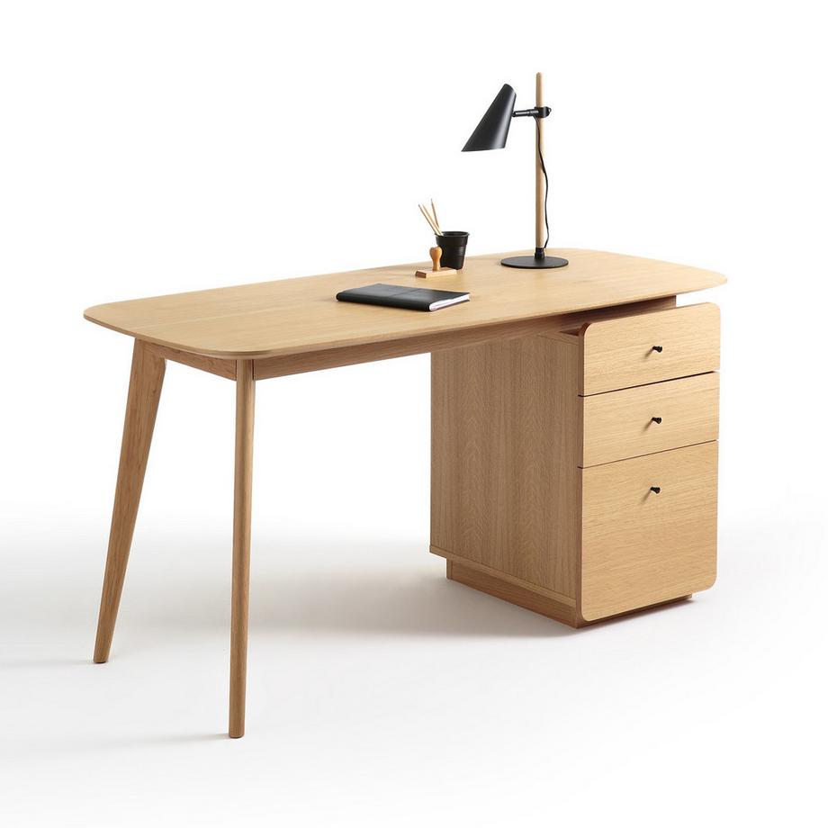 La Redoute Intérieurs Bureau 3 tiroirs BIFACE  