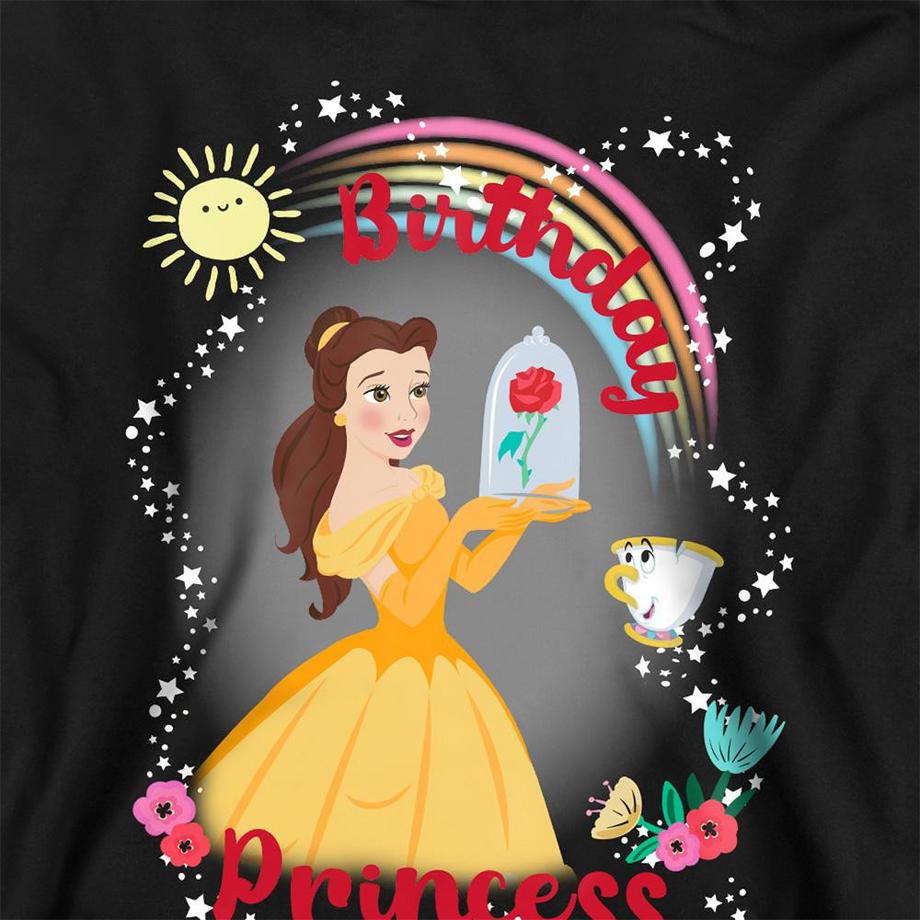Disney PRINCESS  Birthday Princess Hoodie Zum Überziehen, Meliert 